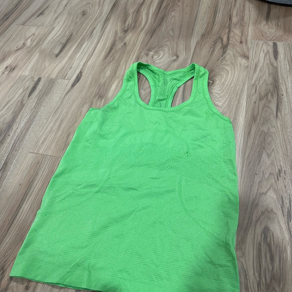 Green Lululemon tank top
